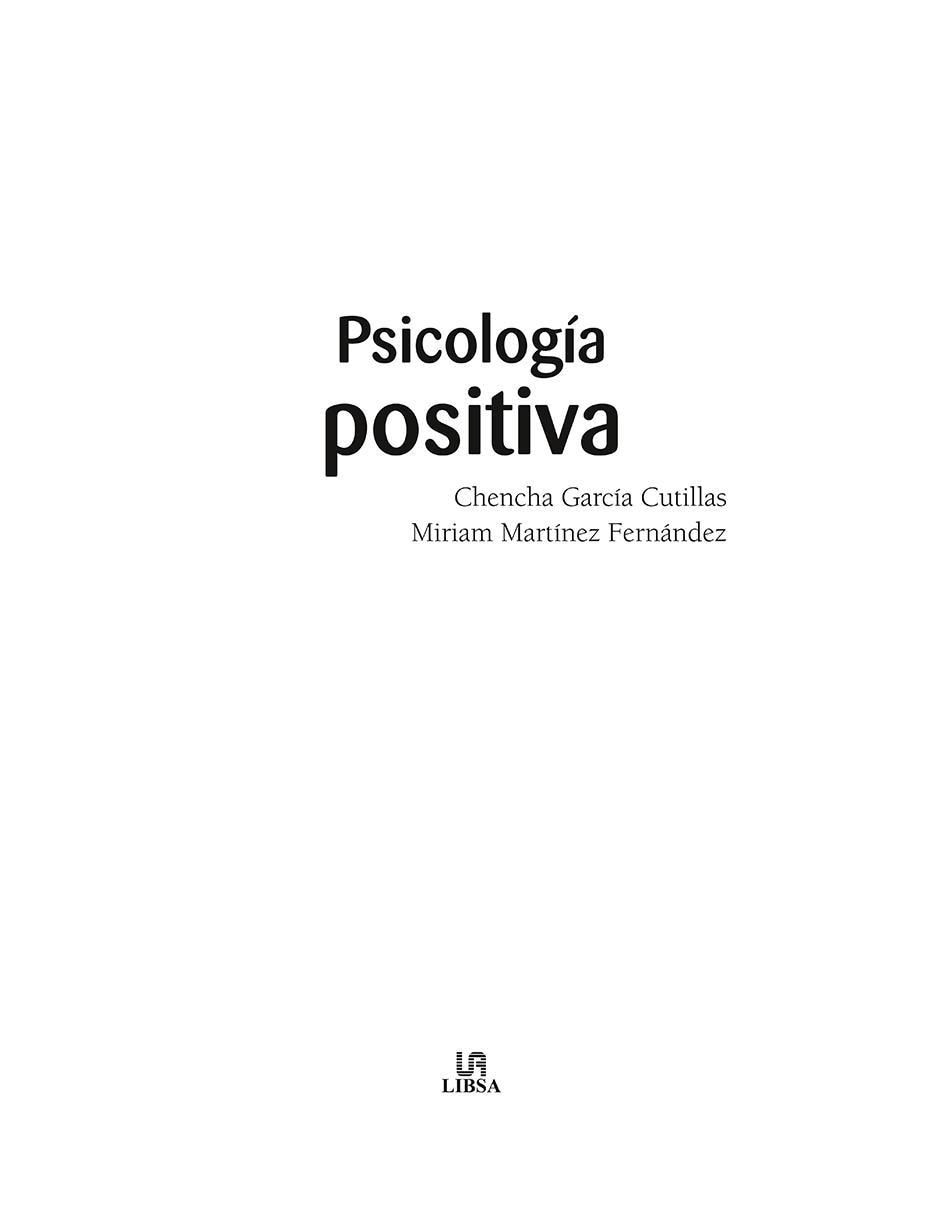 Libro Psicología Positiva de Chenca García Cutillas Y Miriam Martinez Fernández 8