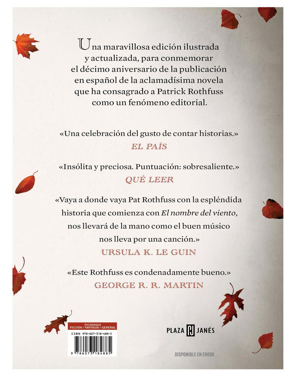 Libro El Nombre del Viento (Edición de Lujo por el 10º Aniversario de la Publicación) de Patrick Rothfuss