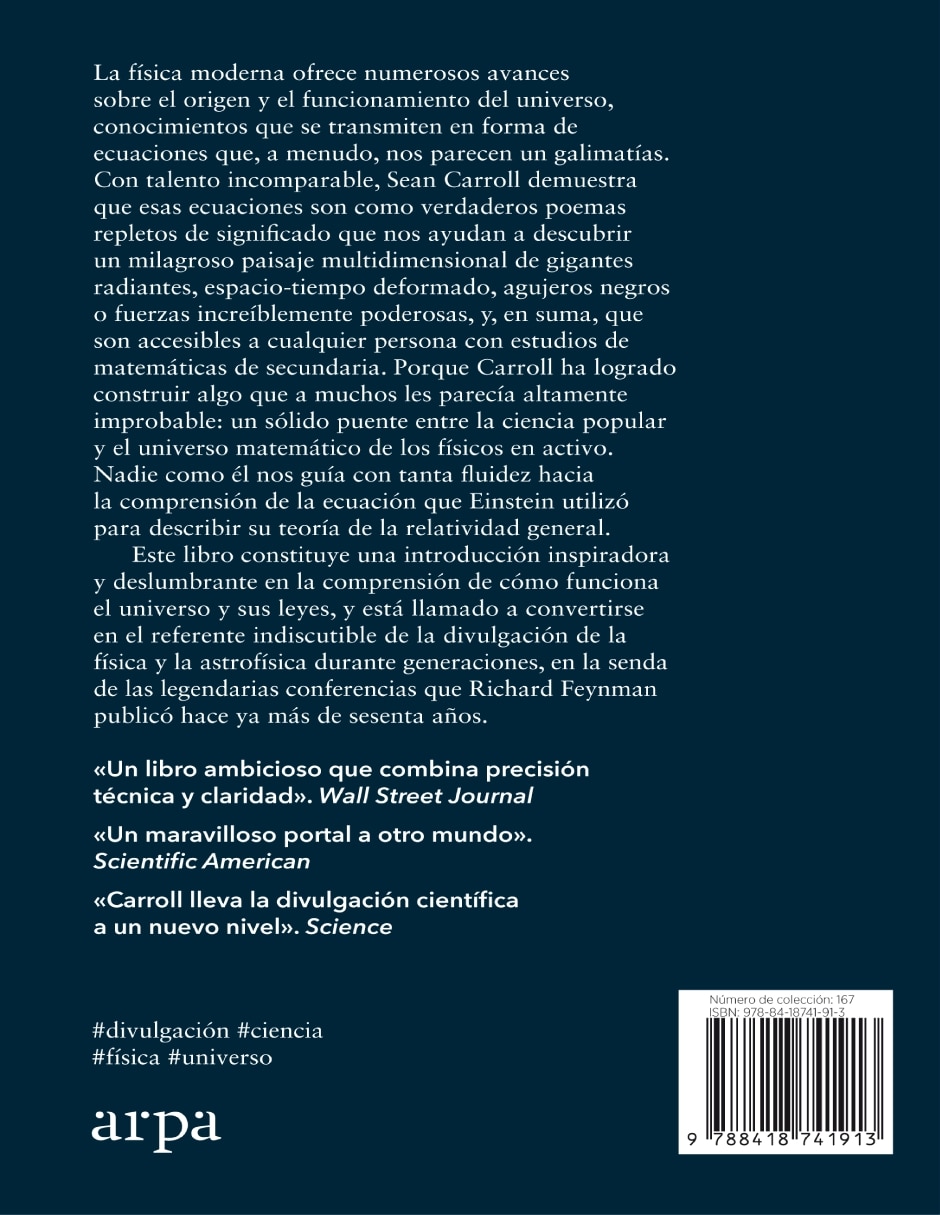 Libro Las ideas fundamentales del Universo. Espacio, tiempo y movimiento de Sean Carroll