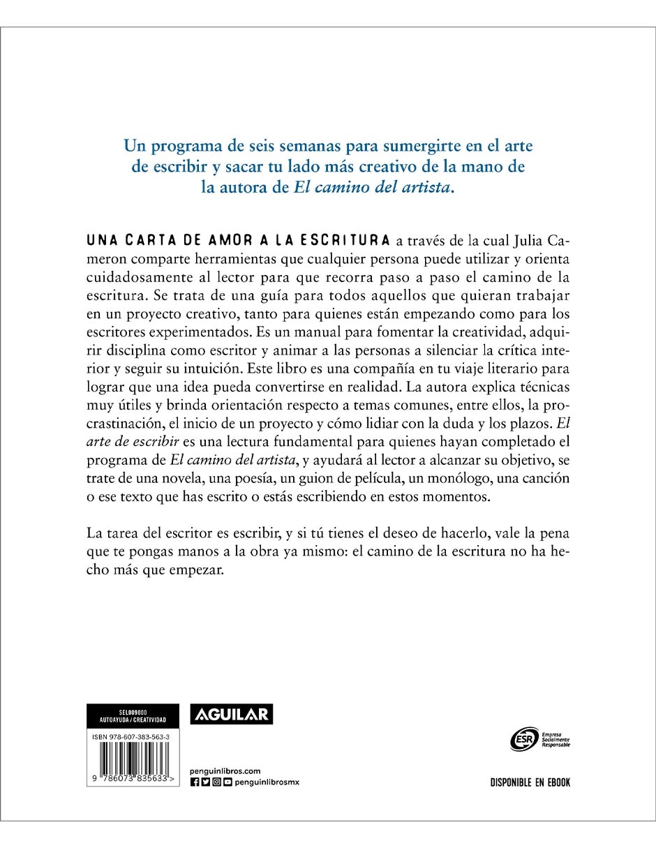 Libro El camino de la escritura de Julia Cameron 3