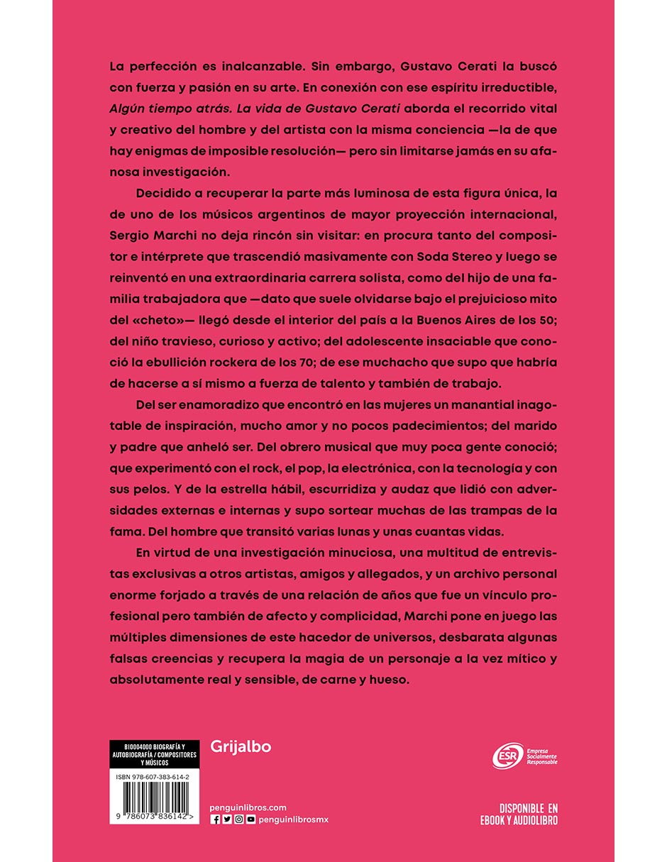 Libro Algún tiempo atrás de Sergio Marchi