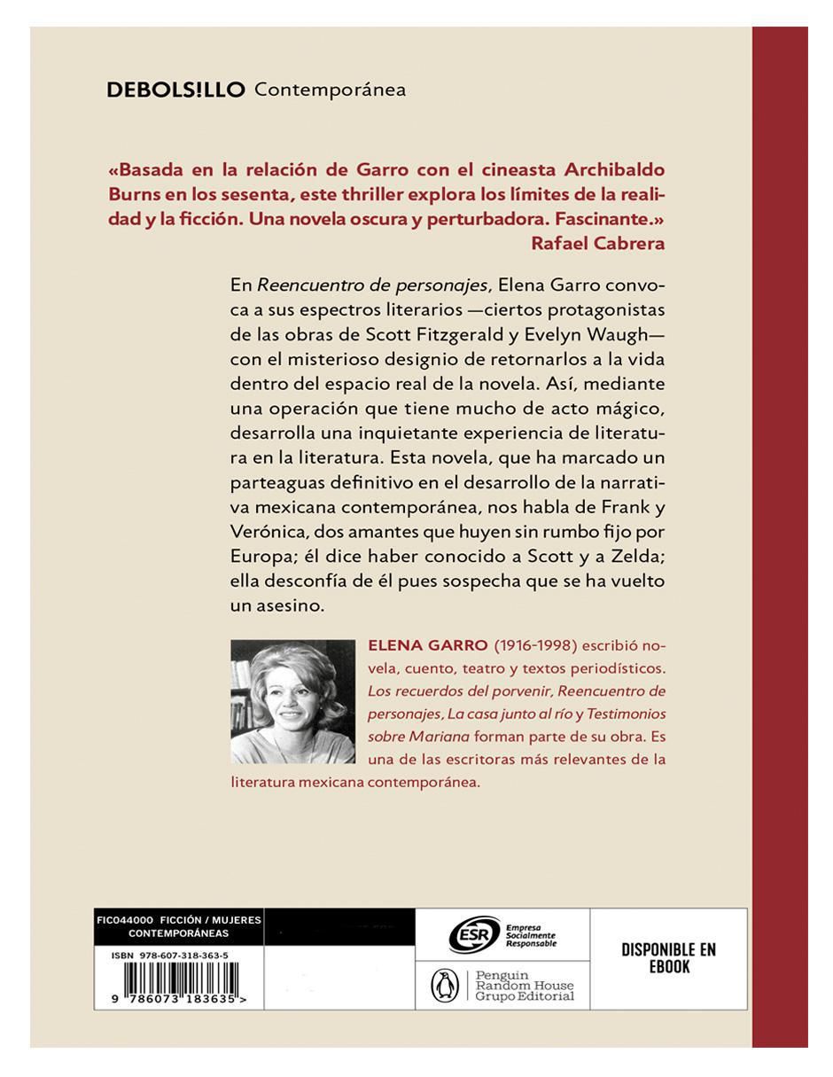Libro Libro Reencuentro de personajes de Elena Garro 2