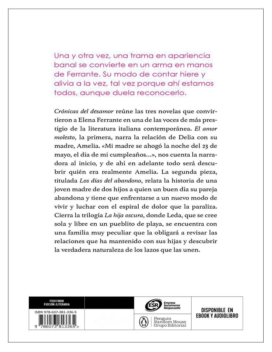 Libro Crónicas del desamor de 2