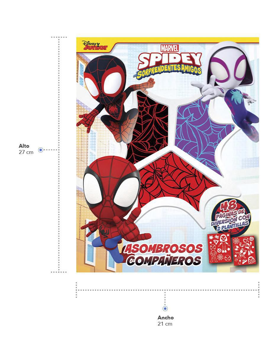 Libro para colorear Disney Junior Spidey y Sus Sorprendentes Amigos 48 Páginas Con Actividades de