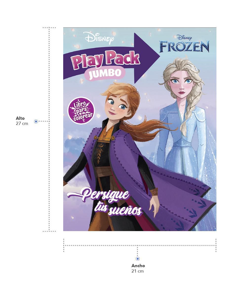 Libro Libro para Colorear con Stickers y Regalo Disney Frozen 16 Páginas de 2