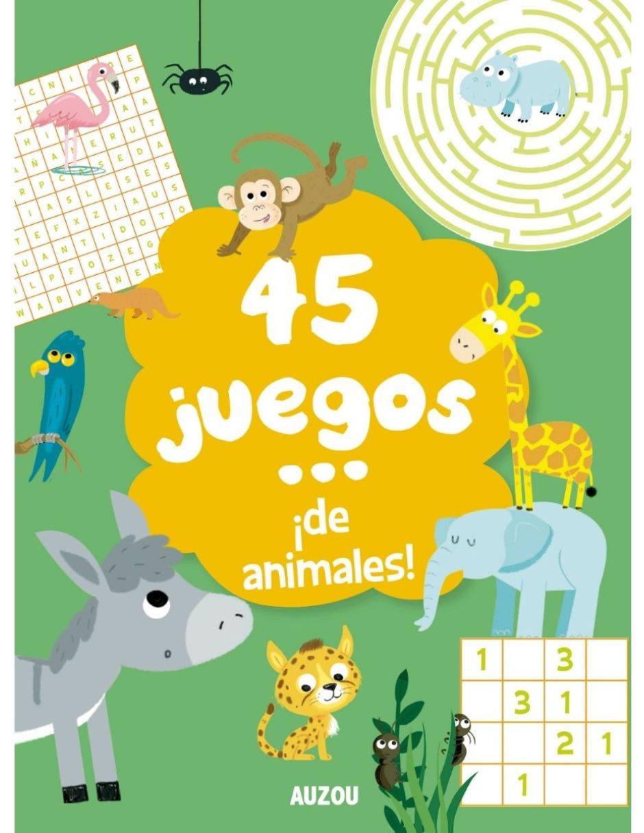 Imagen de producto Libro 45 juegos de animales de Christine Ponchon
