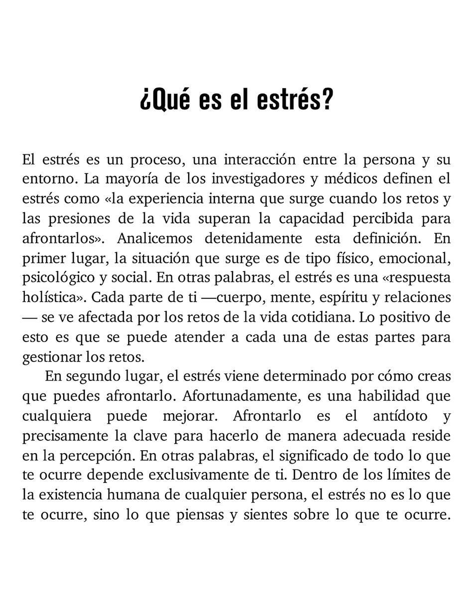 Libro Terapia eficaz para el estrés de 2