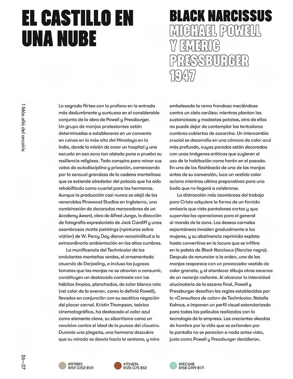 Libro Colores de cine de 3