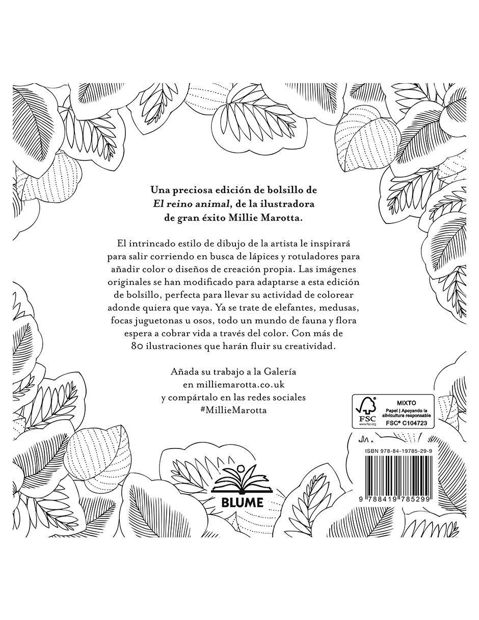 Libro El reino animal: Miniaturas para colorear de 2