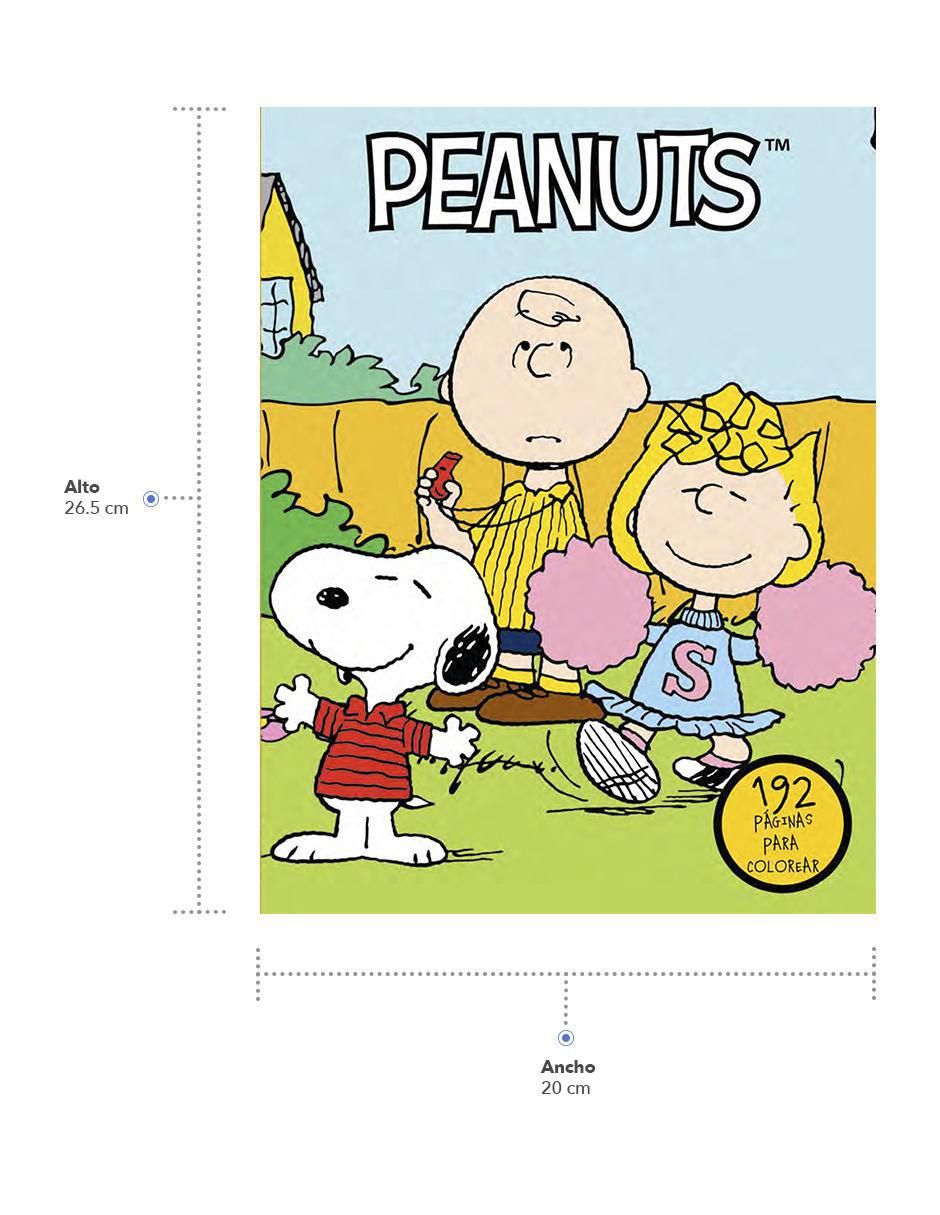 Libro para colorear Peanuts Snoopy Grupo Bestway 2