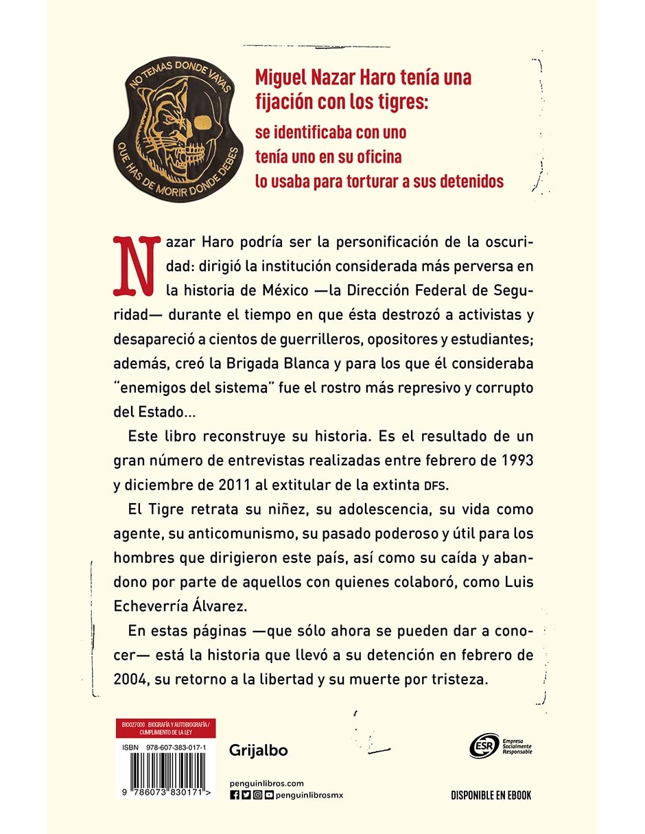 Libro El Tigre de Nazar de Gustavo Castillo García 3