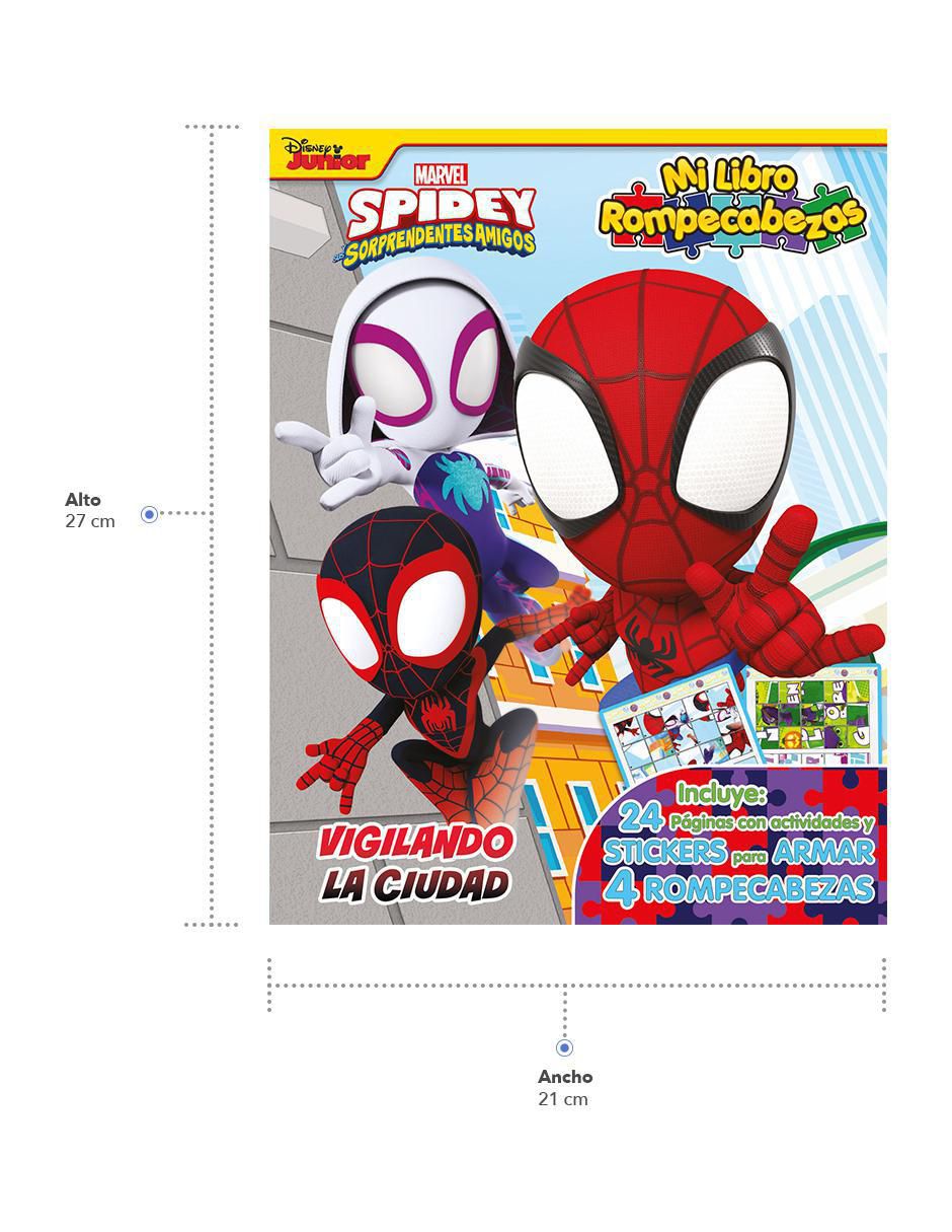Libro de actividades con stickers y rompecabezas Marvel Spidey y Sus Sorprendentes Amigos Grupo Bestway 2