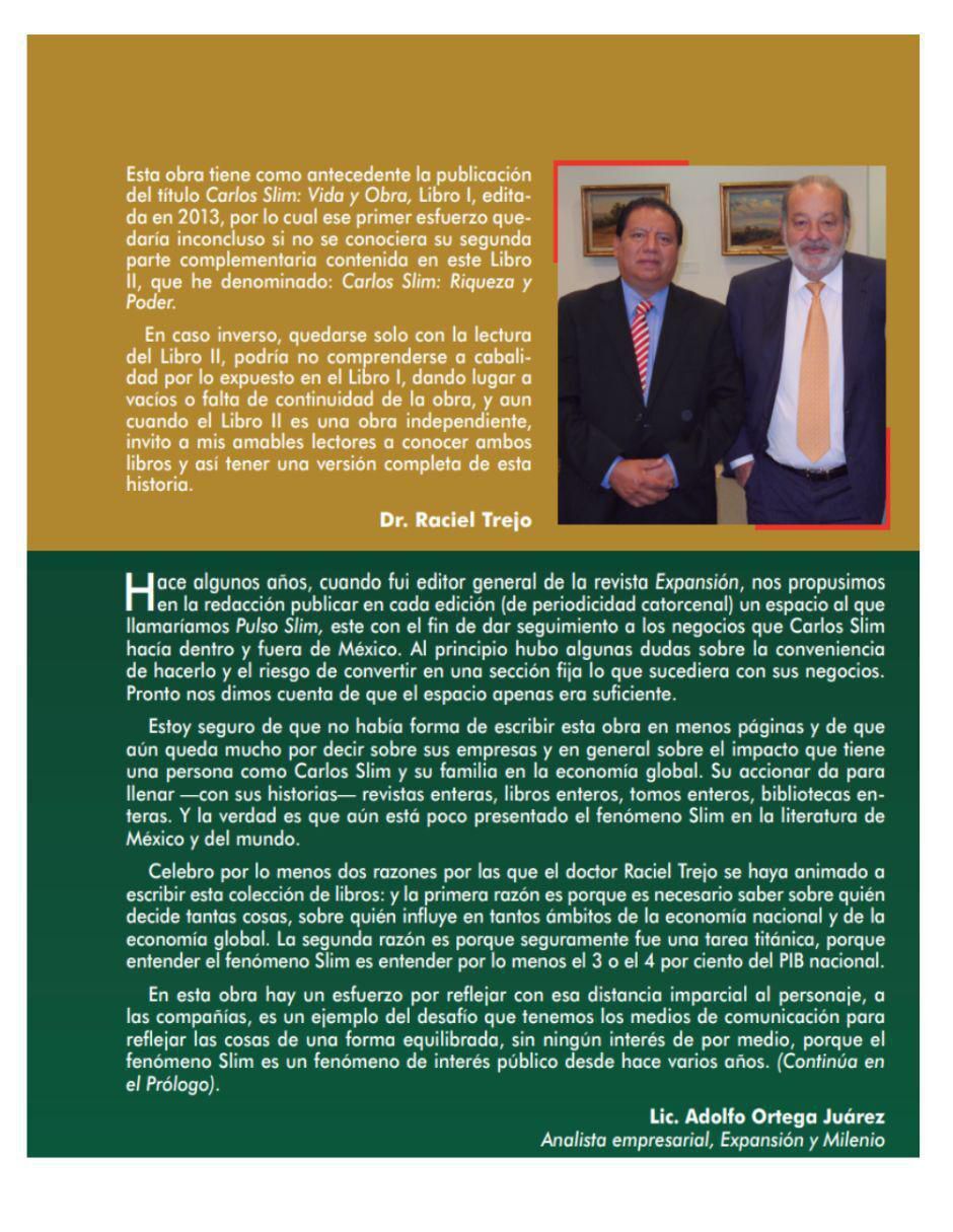 Libro Carlos Slim: Riqueza y Poder de Raciel Trejo 2