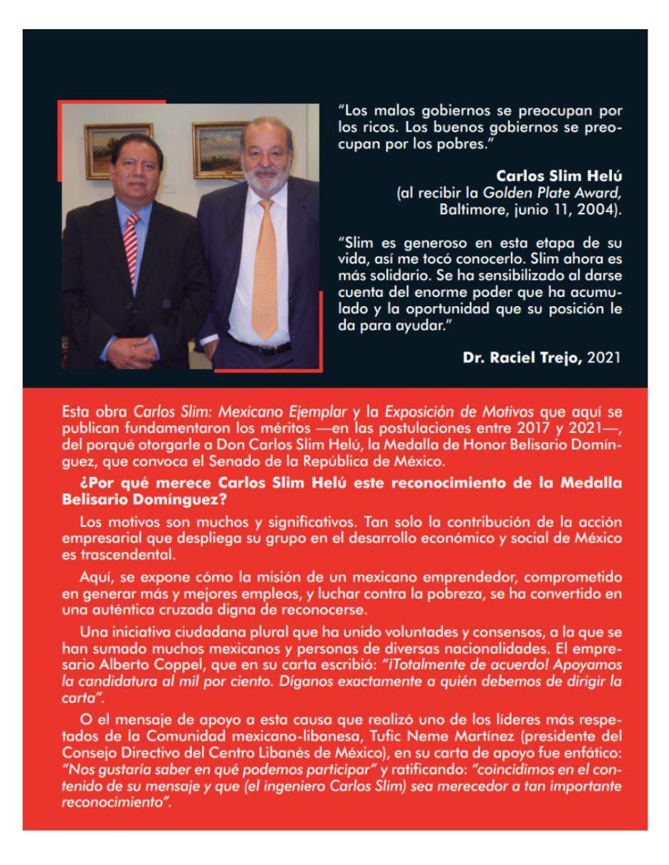 Libro Carlos Slim: Mexicano Ejemplar de Raciel Trejo 2