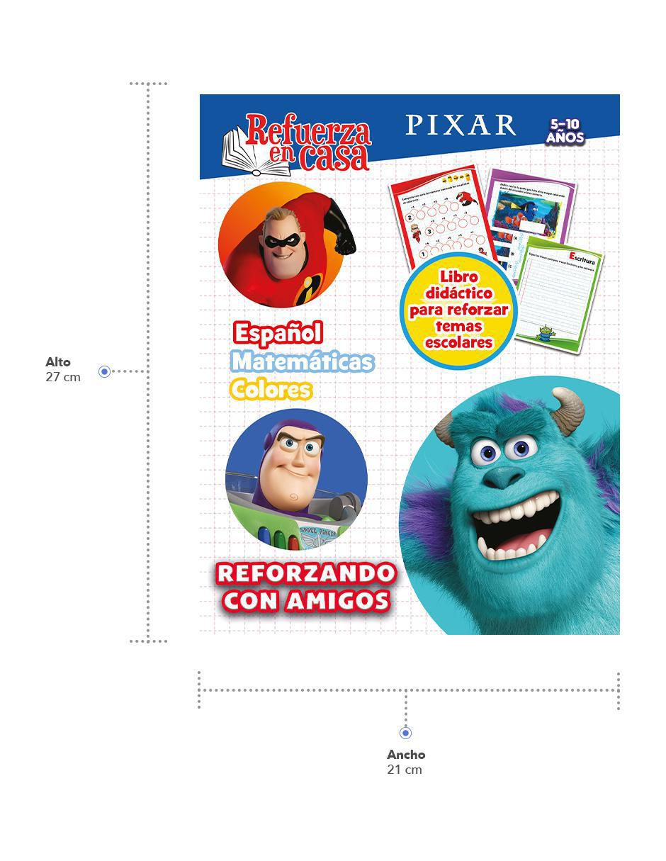 Libro Libro Infantil Didáctico Con Actividades Pixar de Great Moments Publishing 2