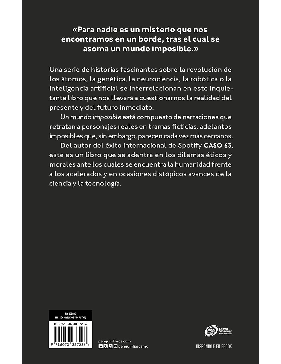 Libro Un Mundo Imposible de Julio Rojas