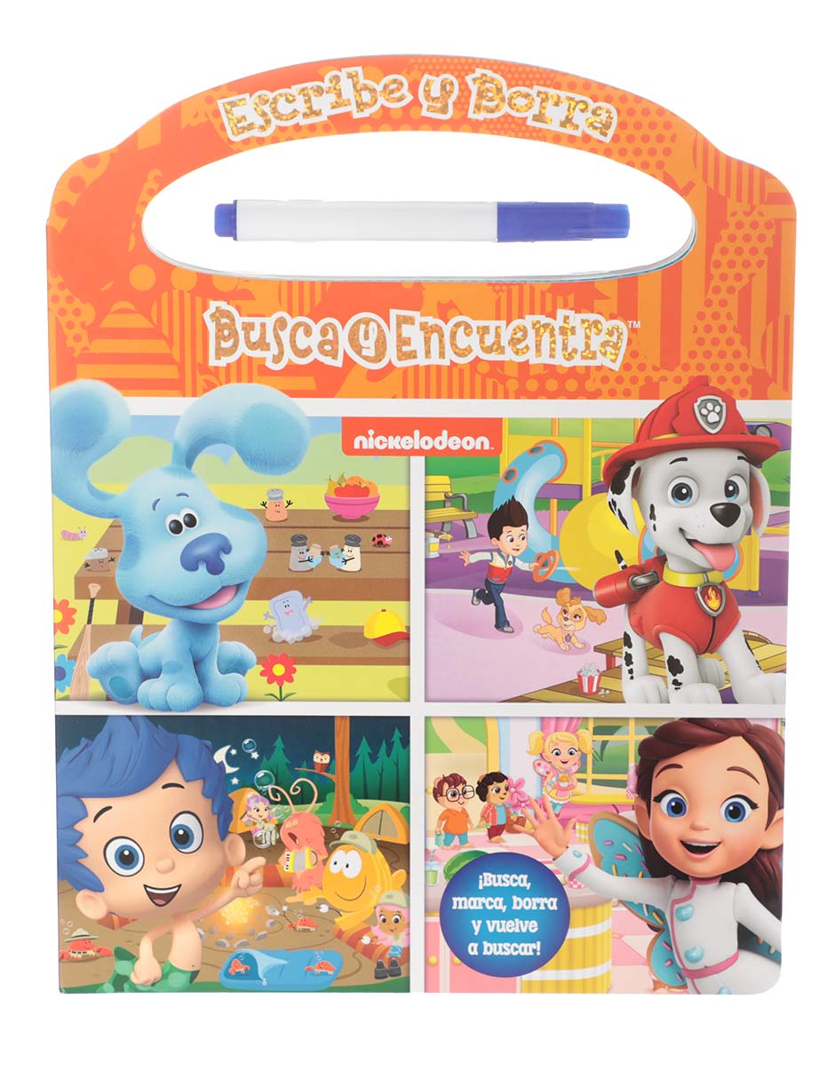 Libro Escribe y Borra Busca y Encuentra de Nickelodeon