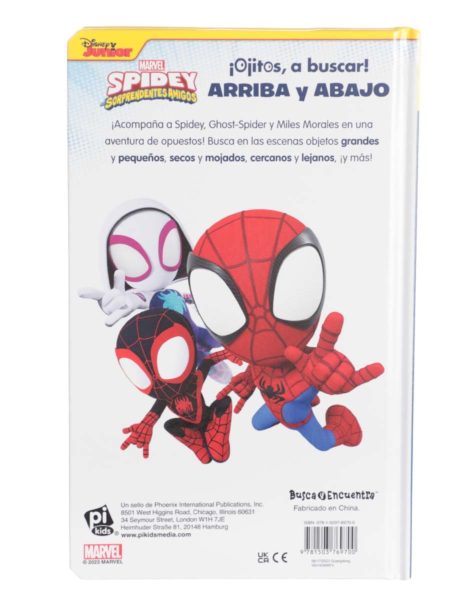 Libro Marvel Spidey y sus sorprendentes amigos Arriba y abajo PI Kids 2