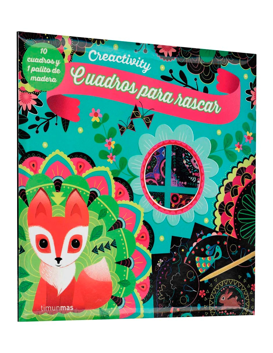 Libro Creactivity cuadros para rascar mandalas de 5