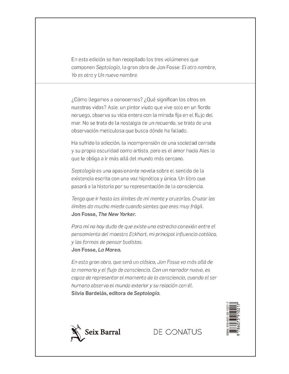 Libro Septologia de Jon Fosse 4