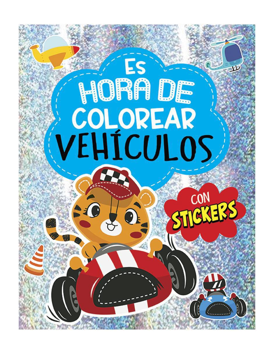 Libro para colorear Es hora de colorear vehículos con stickers de Libro para colorear Es hora de colorear vehículos con stickers de