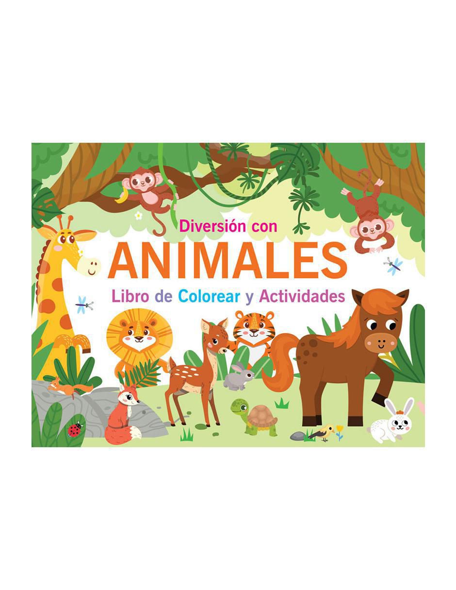 Libro de colorear y actividades: Diversión con Animales de Great Moments Publishing