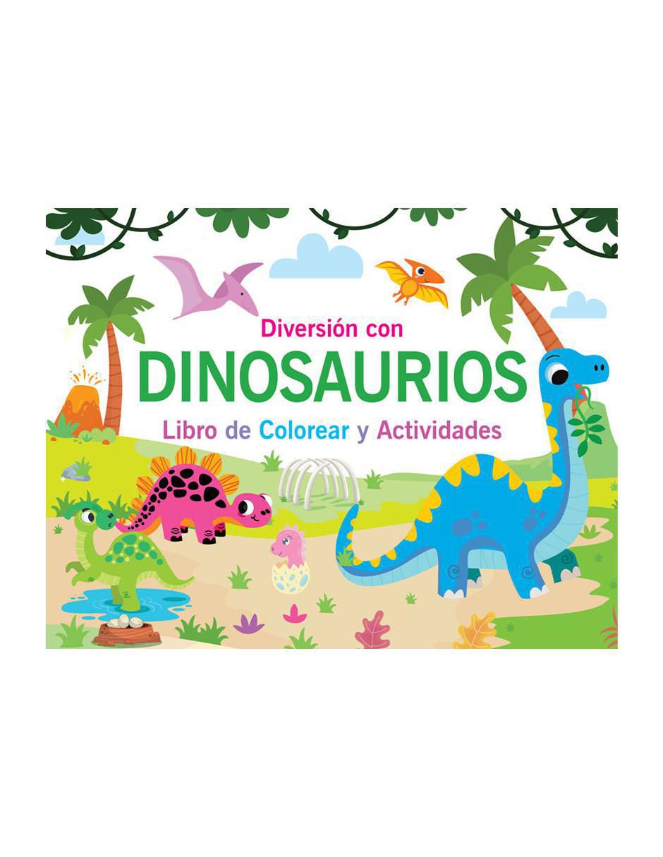 Libro de colorear y actividades: Diversión con Dinosaurios de Libro de colorear y actividades: Diversión con Dinosaurios de