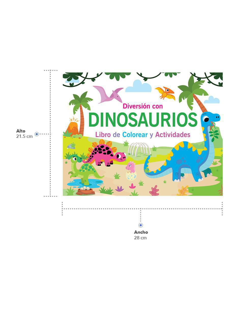 Libro de colorear y actividades: Diversión con Dinosaurios de