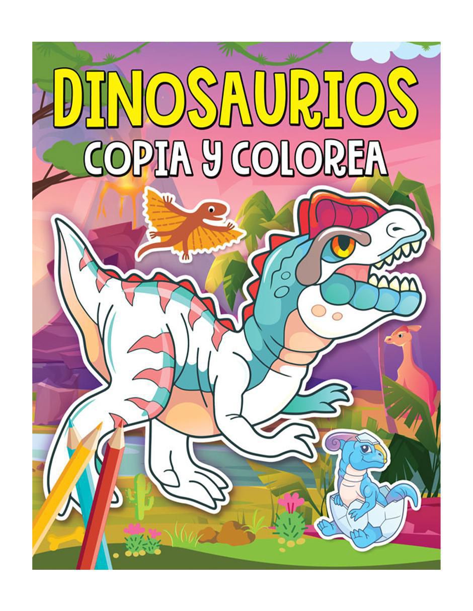 Libro para colorear: Dinosaurios Copia y Colorea de Libro para colorear: Dinosaurios Copia y Colorea de