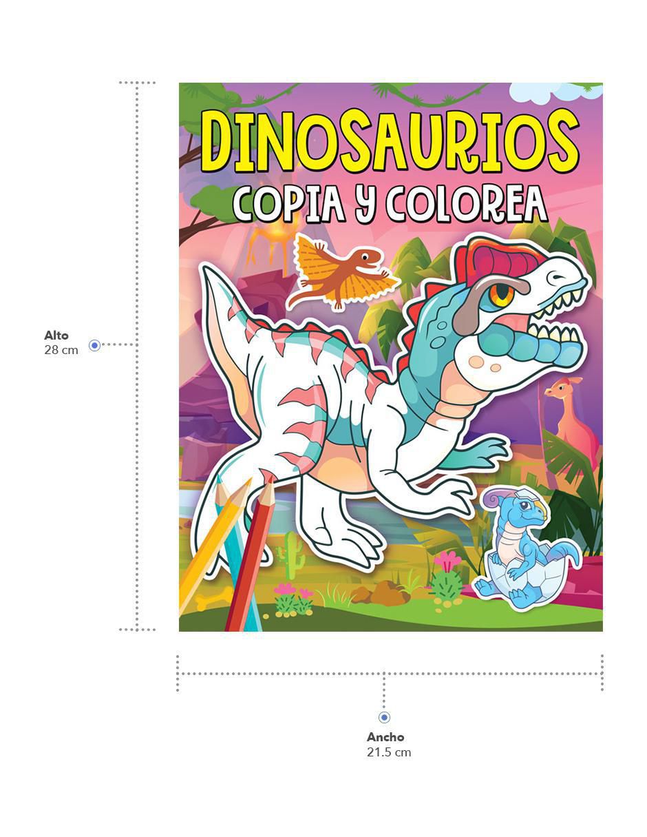 Libro para colorear: Dinosaurios Copia y Colorea de