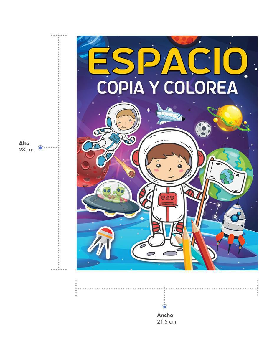 Libro para colorear: Espacio Copia y Colorea de
