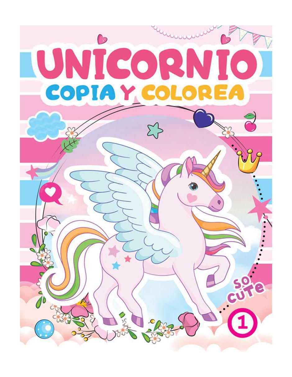 Libro para colorear: Unicornio Copia y Colorea Versión 1 de