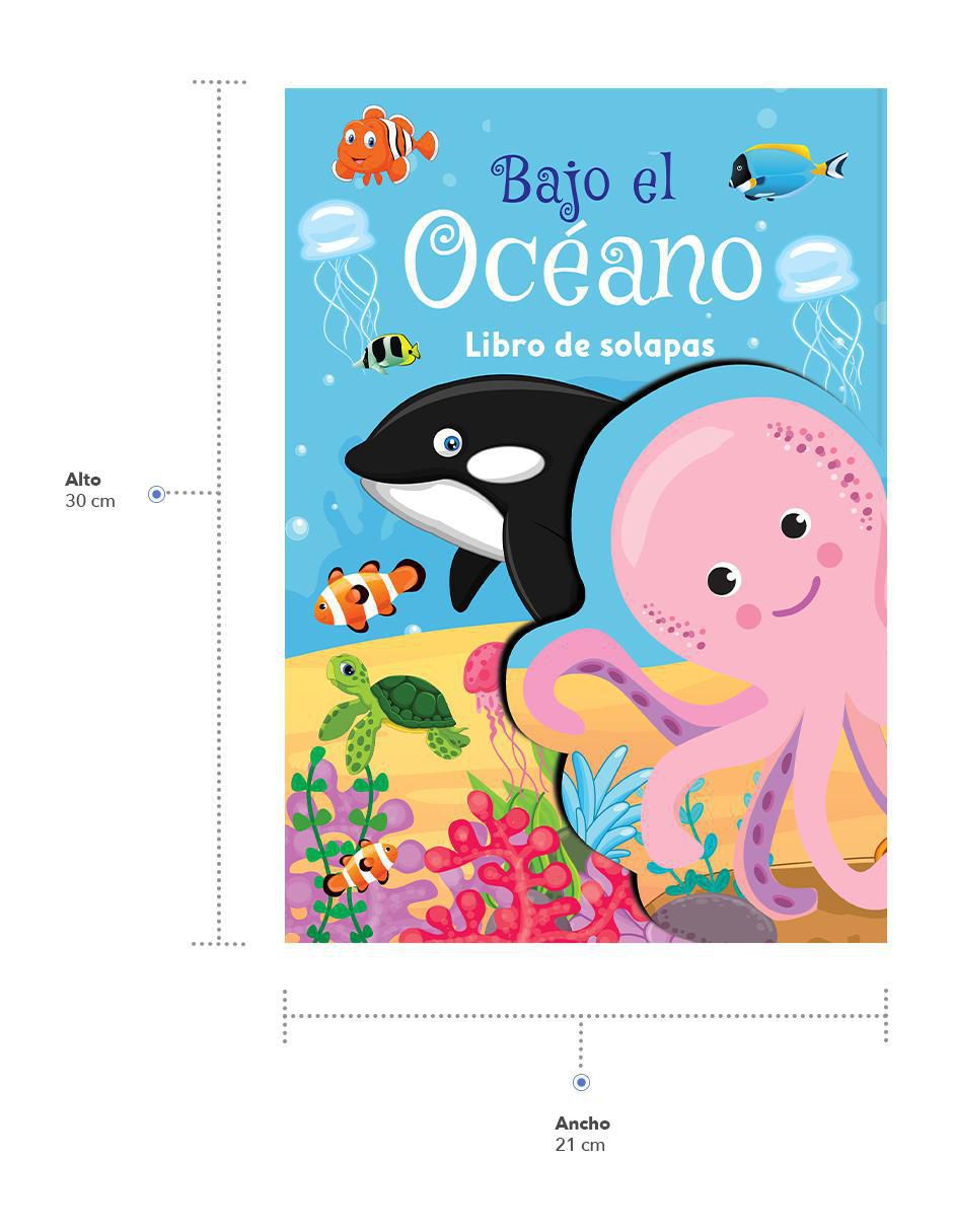 Libro infantil interactivo: Bajo El Océano con solapas de 2