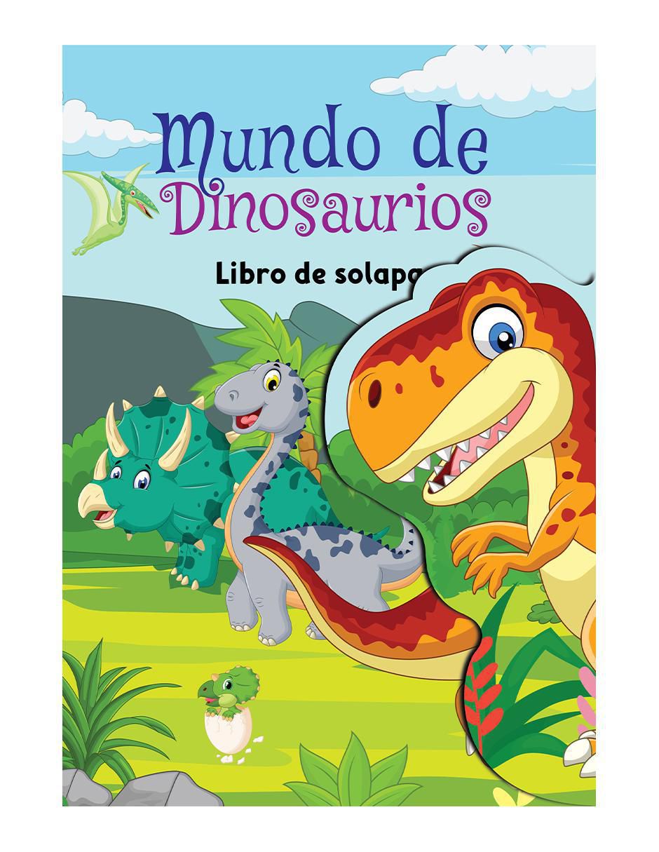Libro infantil interactivo: Mundo de Dinosaurios con solapas de