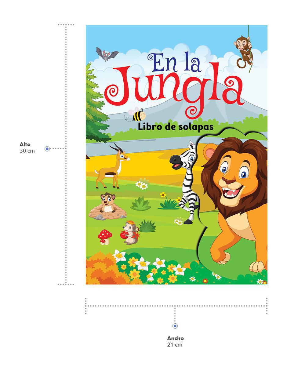 Libro infantil interactivo: En La Jungla con solapas de Great Moments Publishing
