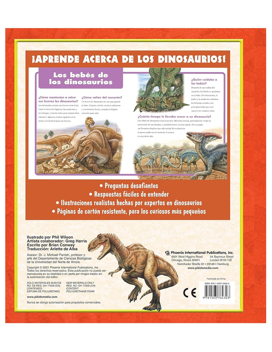 Mi primer gran libro de preguntas y respuestas dinosaurios de PI Kids