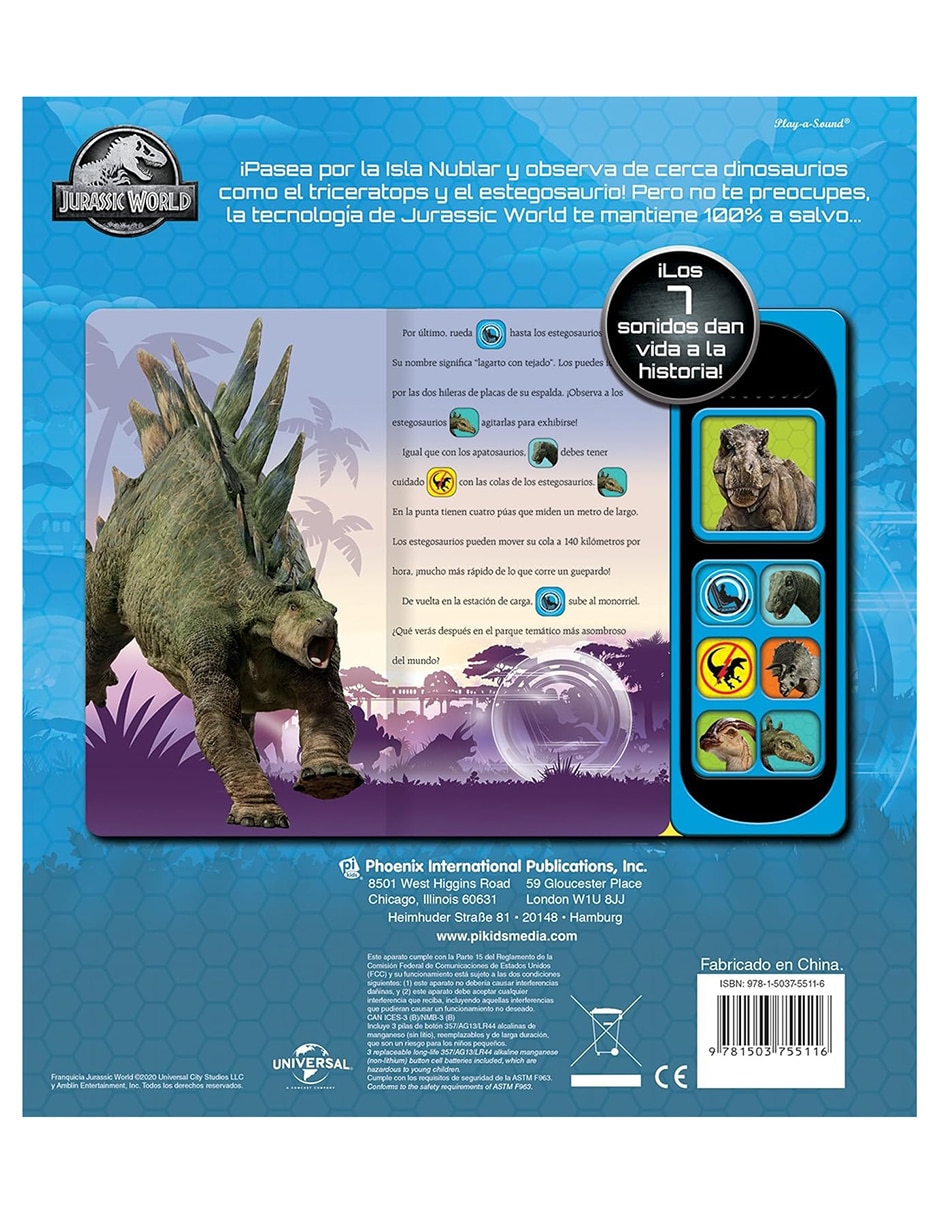 Libro Rueda con los dinosaurios de Jurassic World