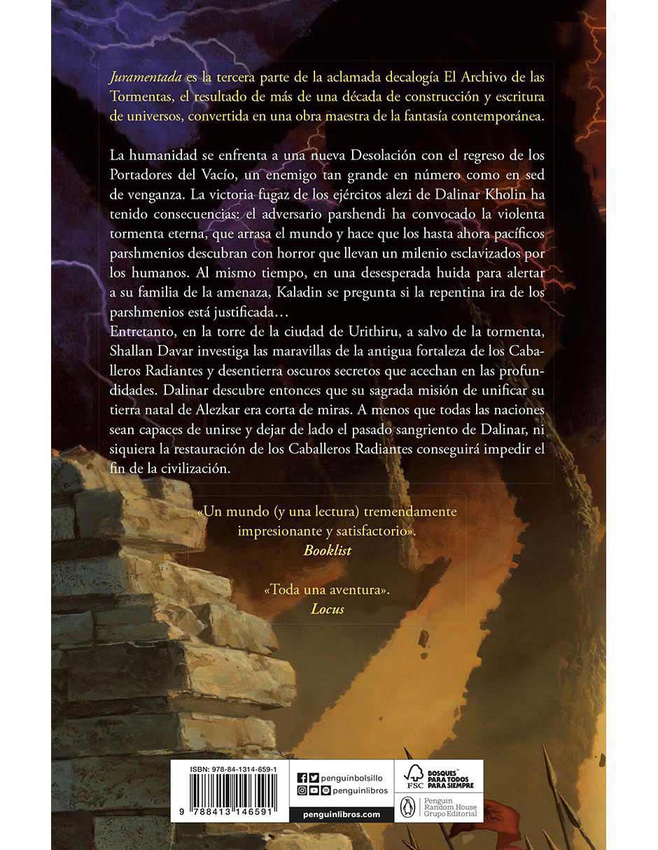 Libro Juramentada de Brandon Sanderson