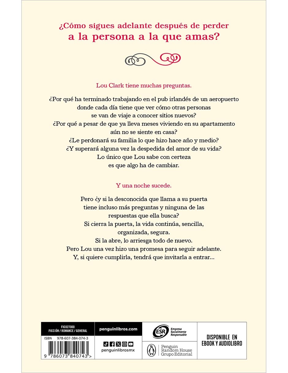 Libro Después de Ti de Jojo Moyes