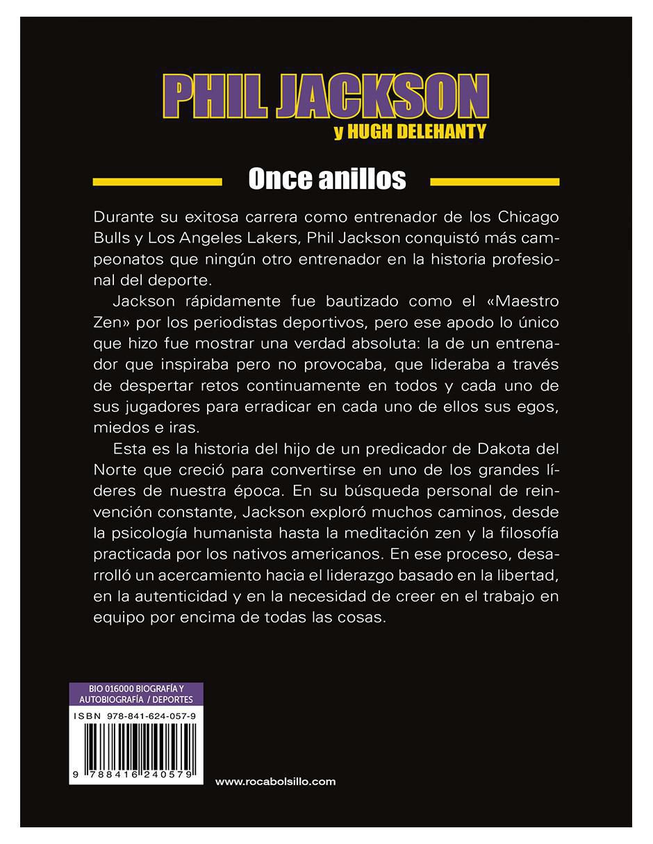 Libro Once Anillos de Hugh Delehanty / Phil Jackson