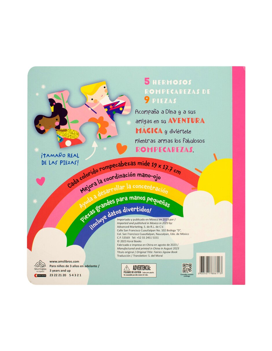 Libro Libro de Rompecabezas de Hadas de Silver Dolphin 2