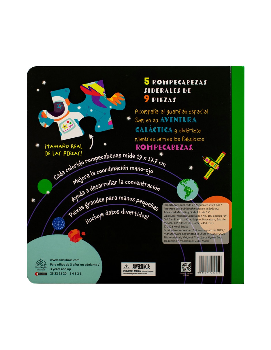 Libro de Rompecabezas Del Espacio de Silver Dolphin 2