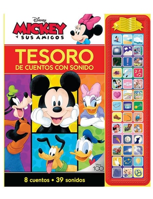 Libro Disney Mickey y sus amigos Tesoro de cuentos con sonido de PI Kids