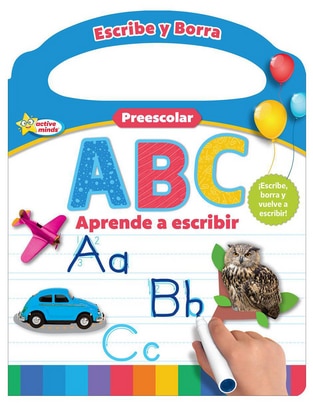 Libro Escribe y borra. Preescolar ABC Aprende a escribir de Sequoia Childrens Publishing