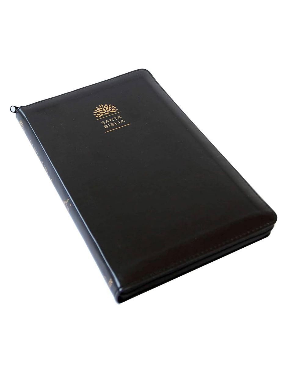 Libro Santa Biblia con imágenes de la Tierra Santa 1960 letra grande Color Negro de Reina Valera