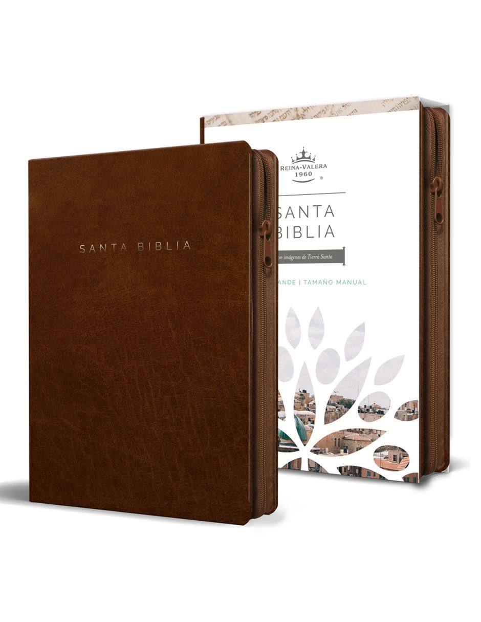 Libro Biblia Manual Reina Valera color canela