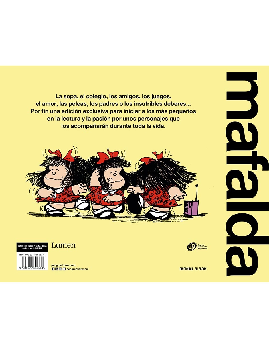 Libro Mafalda para Niñas y Niños de Quino 2