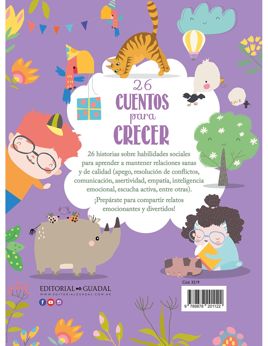Libro 26 Cuentos para Crecer de Editorial Guadal