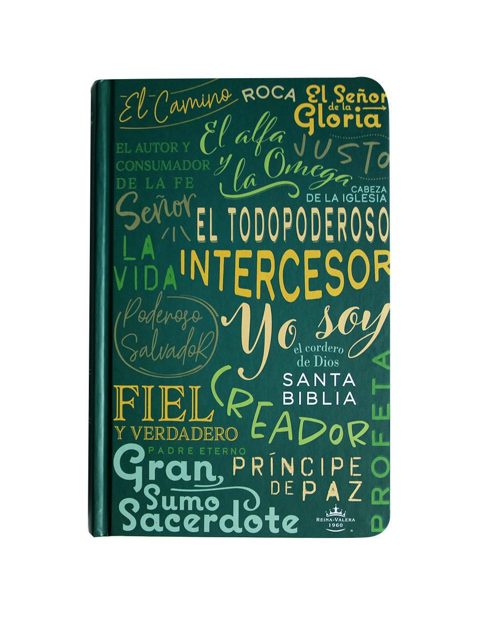 Libro Biblia RVR 1960 letra grande tamaño manual, con nombres de Dios de Reina Valera