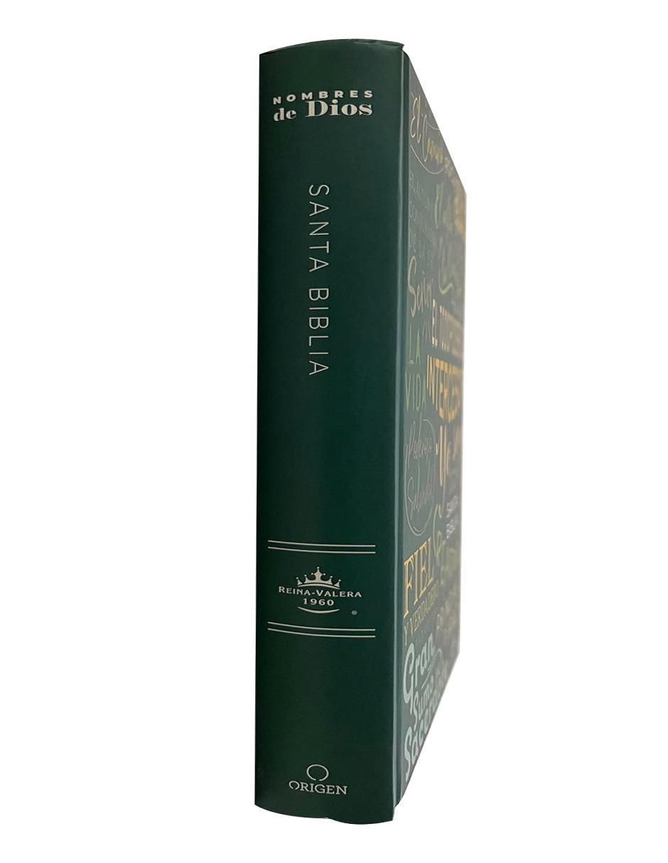 Libro Biblia RVR 1960 letra grande tamaño manual, con nombres de Dios de Reina Valera